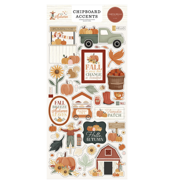 Carta Bella Paper Co. It's Autumn Chipboard Accents