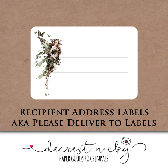 Ivy Fairy Mailing Address Labels <br> Set of 16