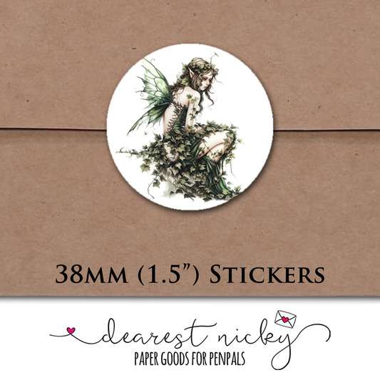 Ivy Fairy Envelope Seals - Set of 30 Stickers