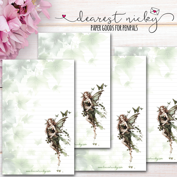 Ivy Fairy Letter Writing Paper
