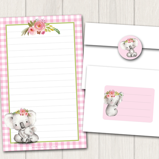 Cute Koalas Stationery Set for Kids