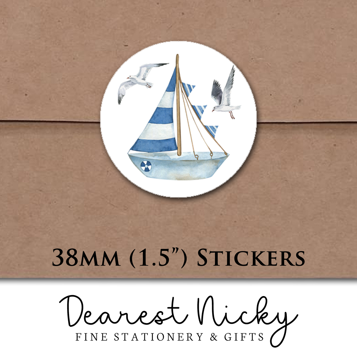 Lighthouse Envelope Seals - Set of 30 Stickers