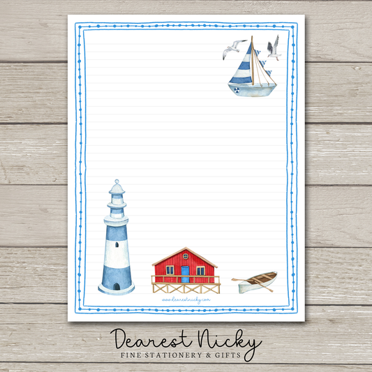 Lighthouse Large Letter Writing Paper - 8½ x 11