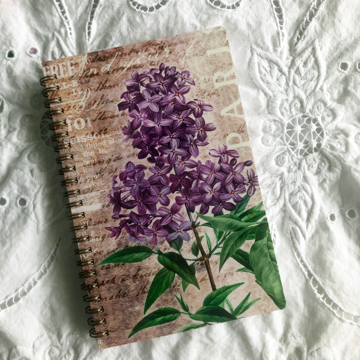 Lilac 150 Page Wire Bound Notebook