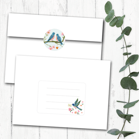 Lovebirds Seals & Labels