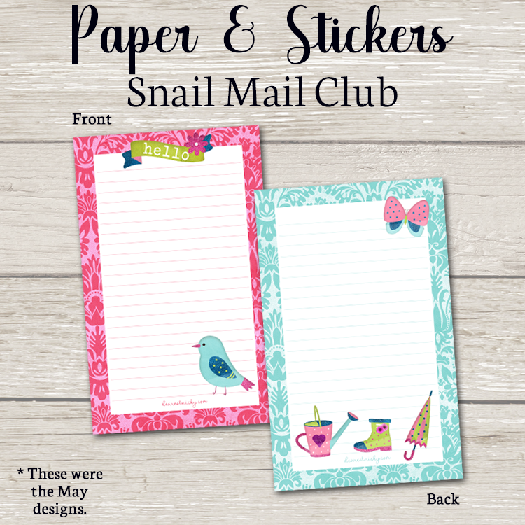 Paper + Stickers Snail Mail Club