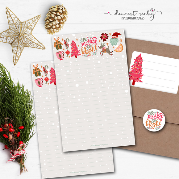 Merry & Bright Letter Writing Set
