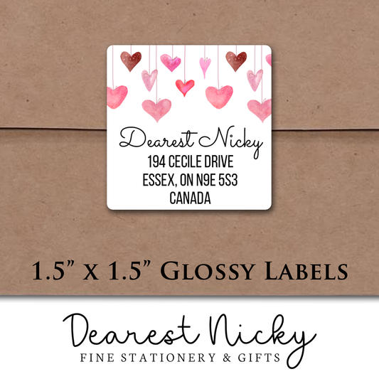 More Hearts! Custom Return Address Labels - Set of 24