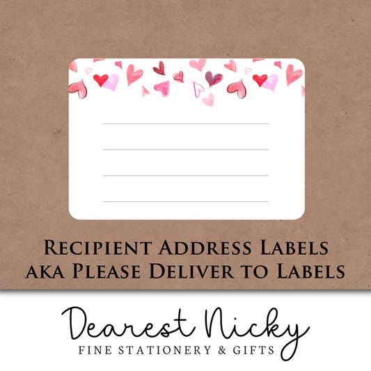 More Hearts! Address Labels - Set of 16