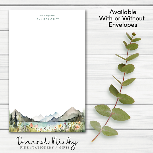 Mountains Personalized Notepad - 30 sheets