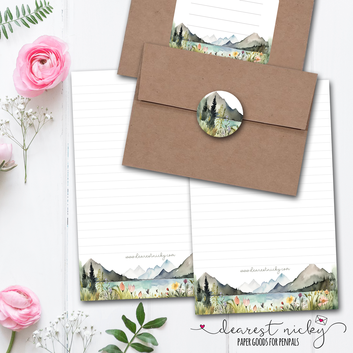 Mountains Letter Writing Set
