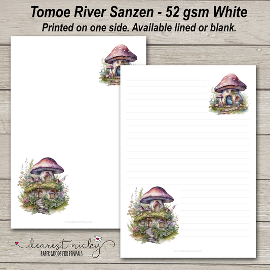 Mushroom Houses Letter Writing Paper - 52 gsm Tomoe River Sanzen
