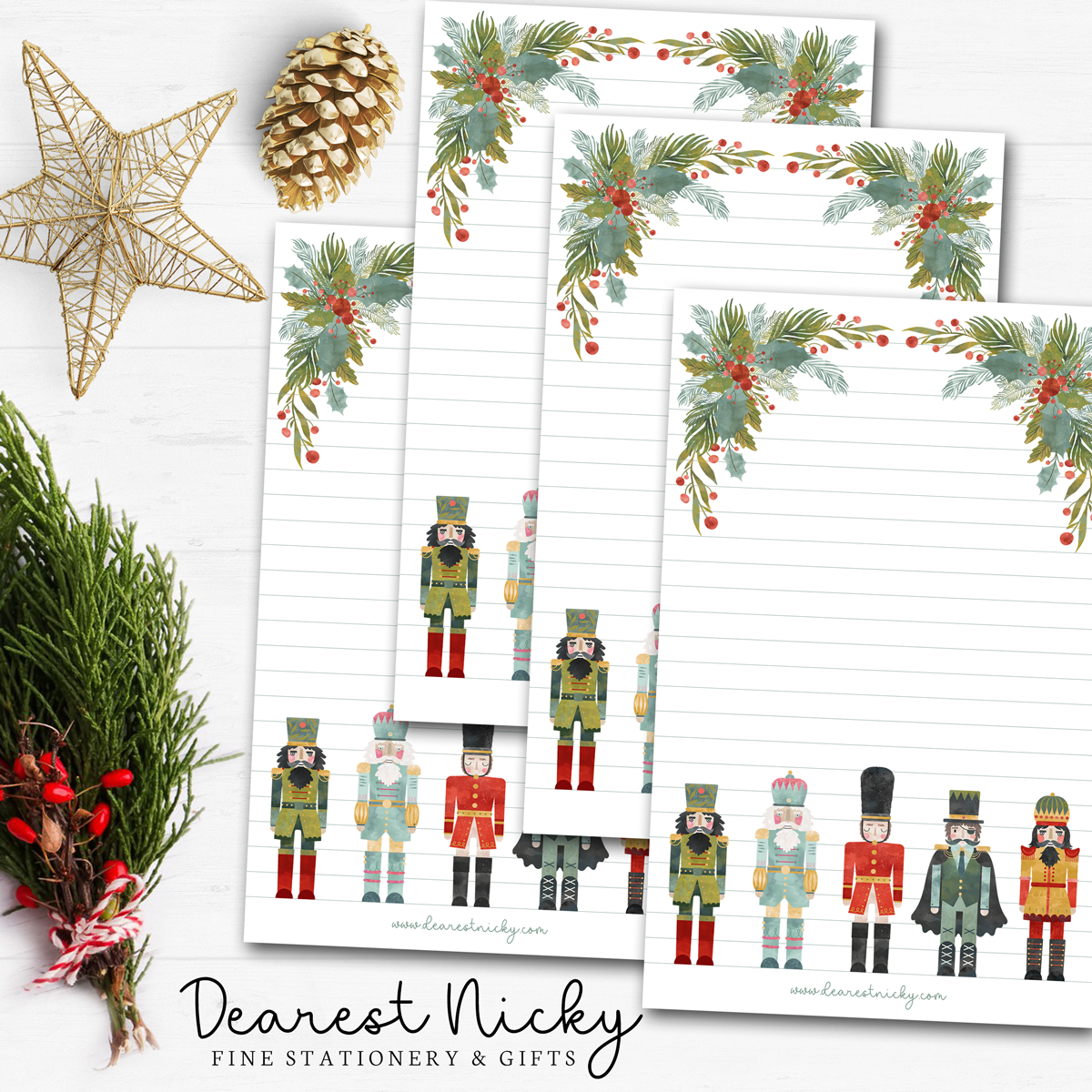 Nutcrackers Letter Writing Paper