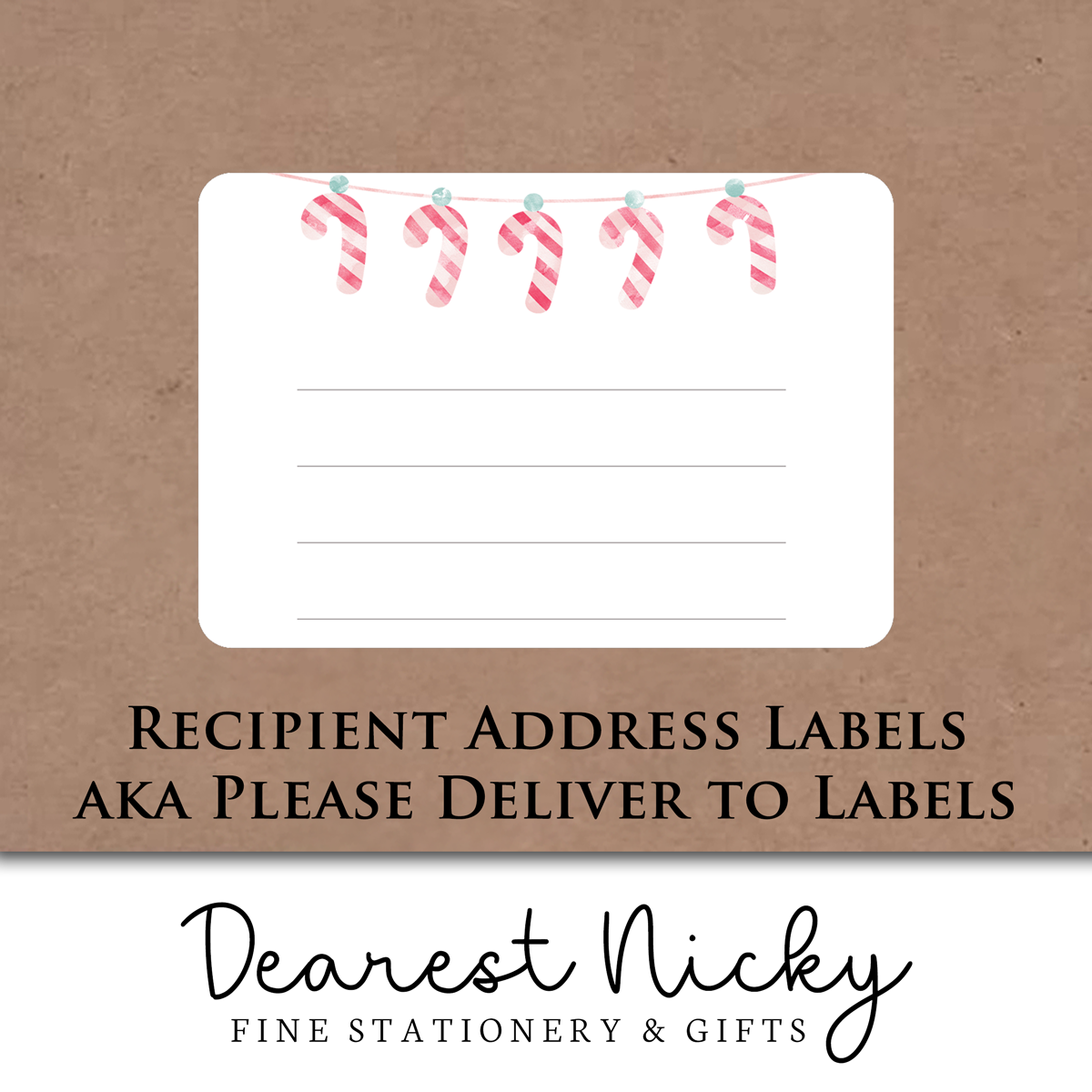 Pink Snow Globe Mailing Address Labels - Set of 16