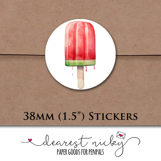 Popsicles Envelope Seals - Set of 30 Stickers