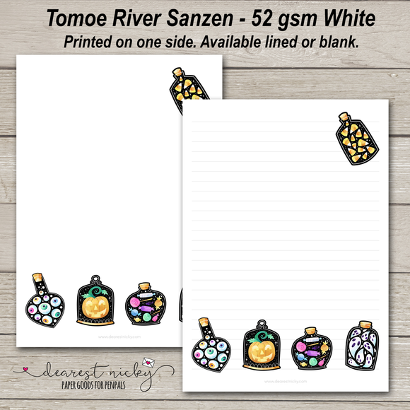 Potion Bottles Letter Writing Paper - 52 gsm Tomoe River Sanzen