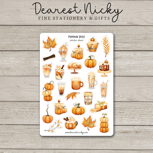 Pumpkin Spice Stickers
