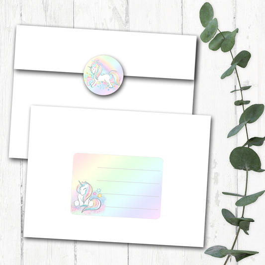 Rainbow Unicorns Seals & Labels