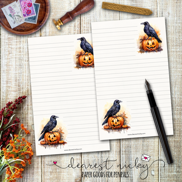 Ravens on Jacks Letter Writing Paper