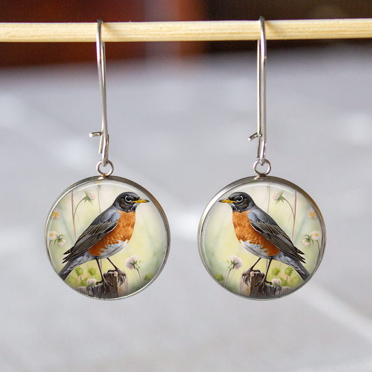 Robin Stainless Steel Earrings