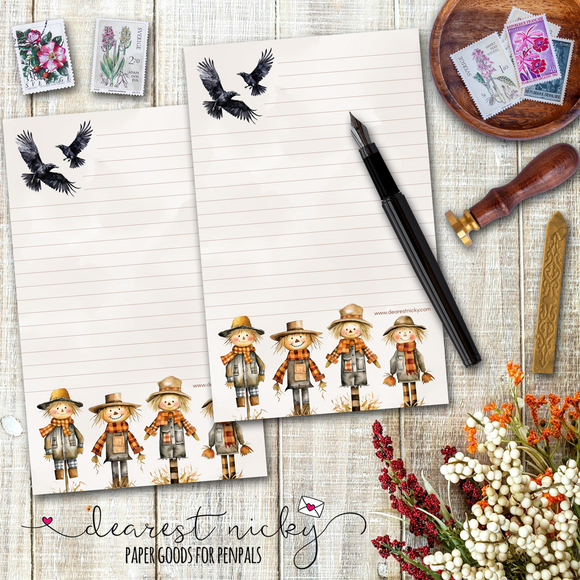 Scarecrows Letter Writing Paper