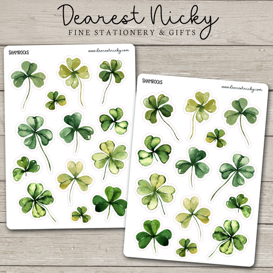 Shamrocks Stickers - 2 Sheets