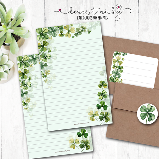 Shamrocks Letter Writing Set