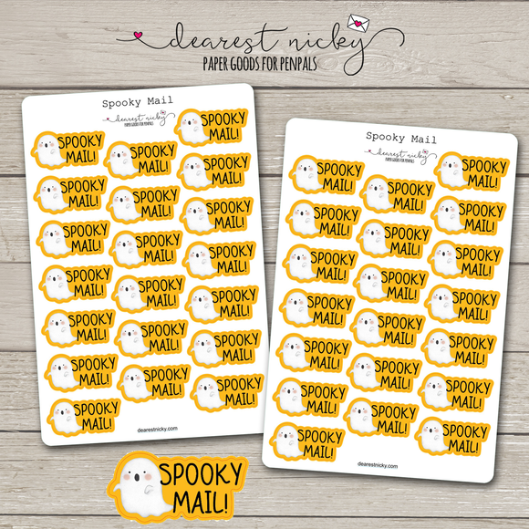 Trick or Treat Spooky Mail Stickers - 2 Sheets