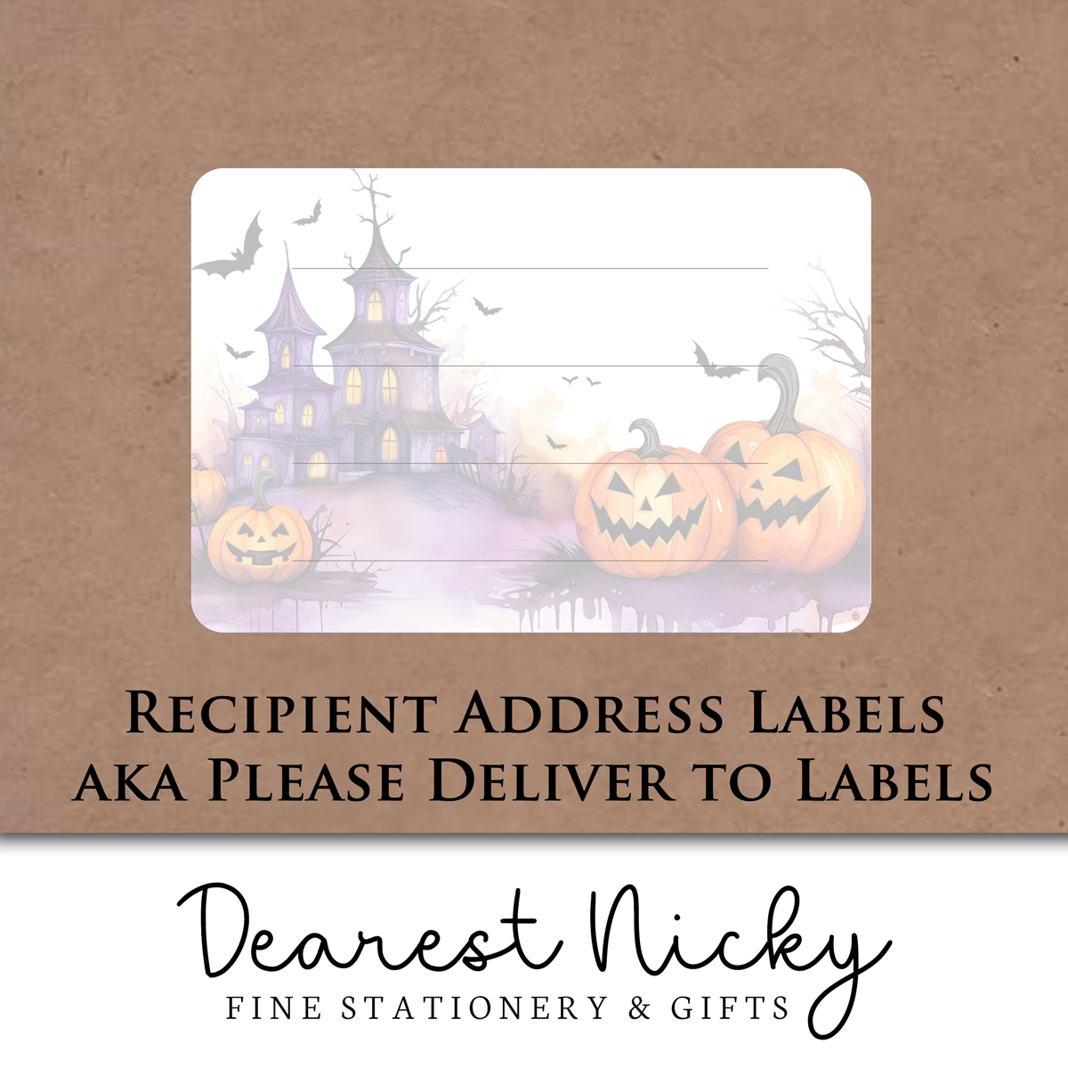 Spooky Season Mailing Address Labels - Set of 16