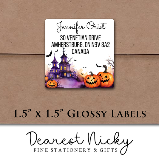 Spooky Season Custom Return Address Labels - Set of 24