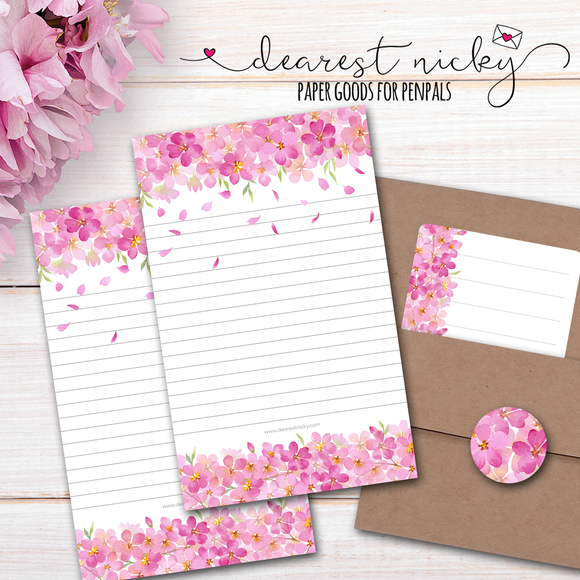 Spring Blossoms Letter Writing Set