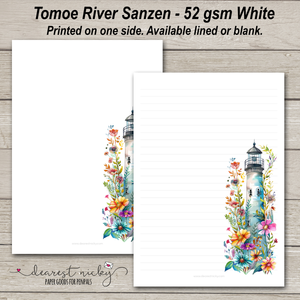 Spring Lighthouse Letter Writing Paper - 52 gsm Tomoe River Sanzen