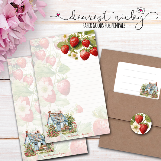 Strawberries Letter Writing Set