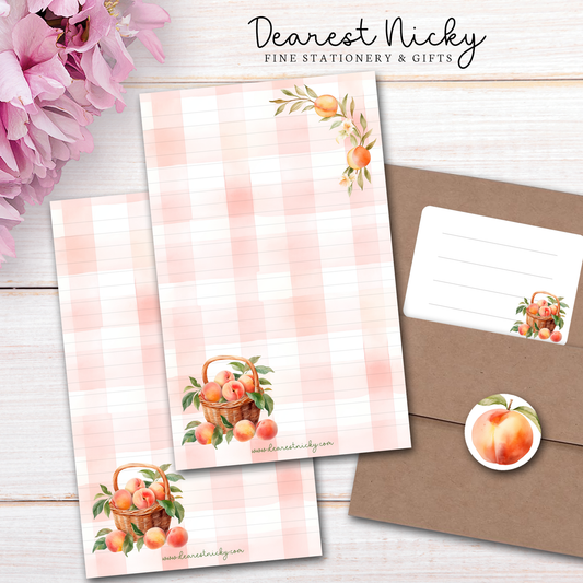 Summer Peach Letter Writing Set