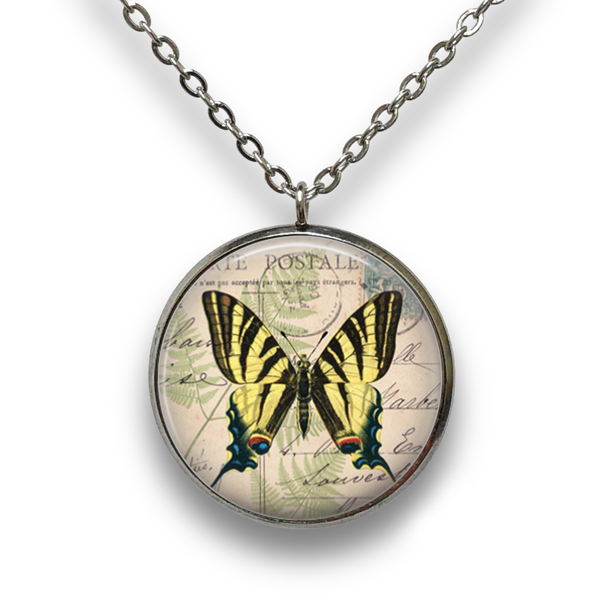 Swallowtail Butterfly Pendant with Necklace