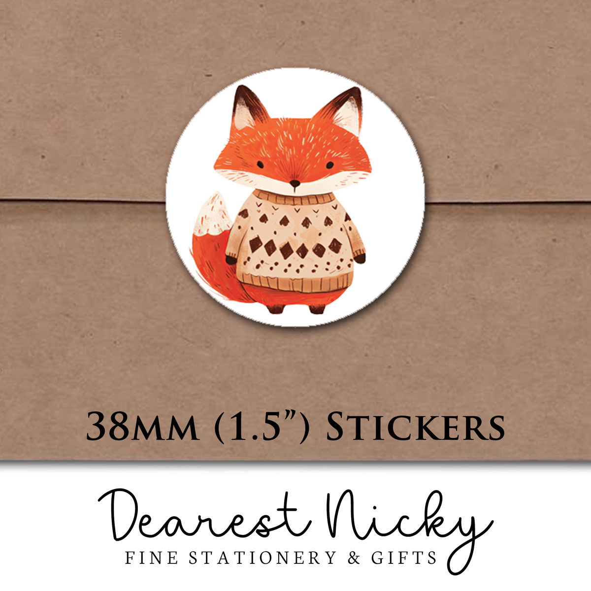 Sweater Weather Envelope Seals - Set of 30 Stickers