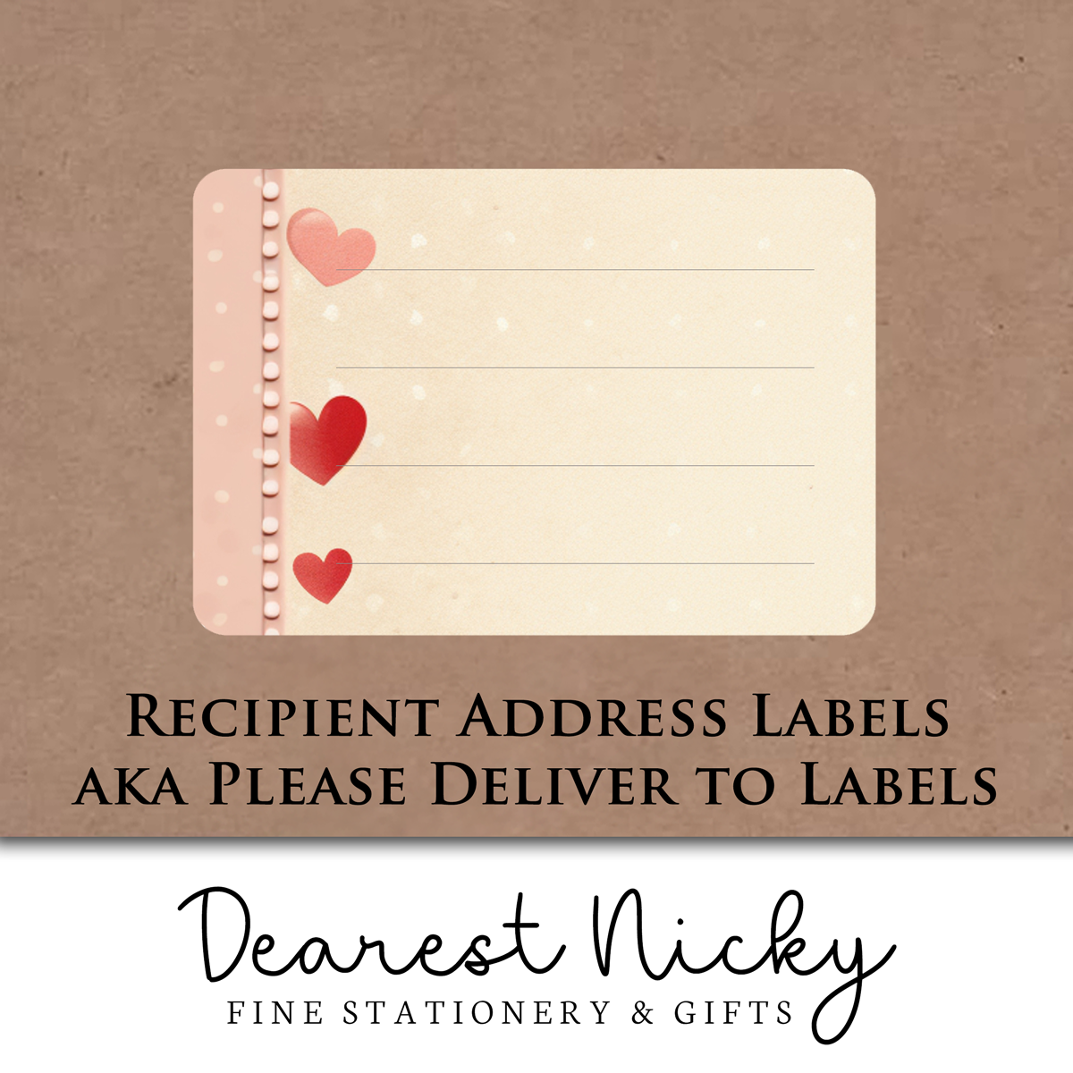 Sweet Valentine Address Labels - Set of 16