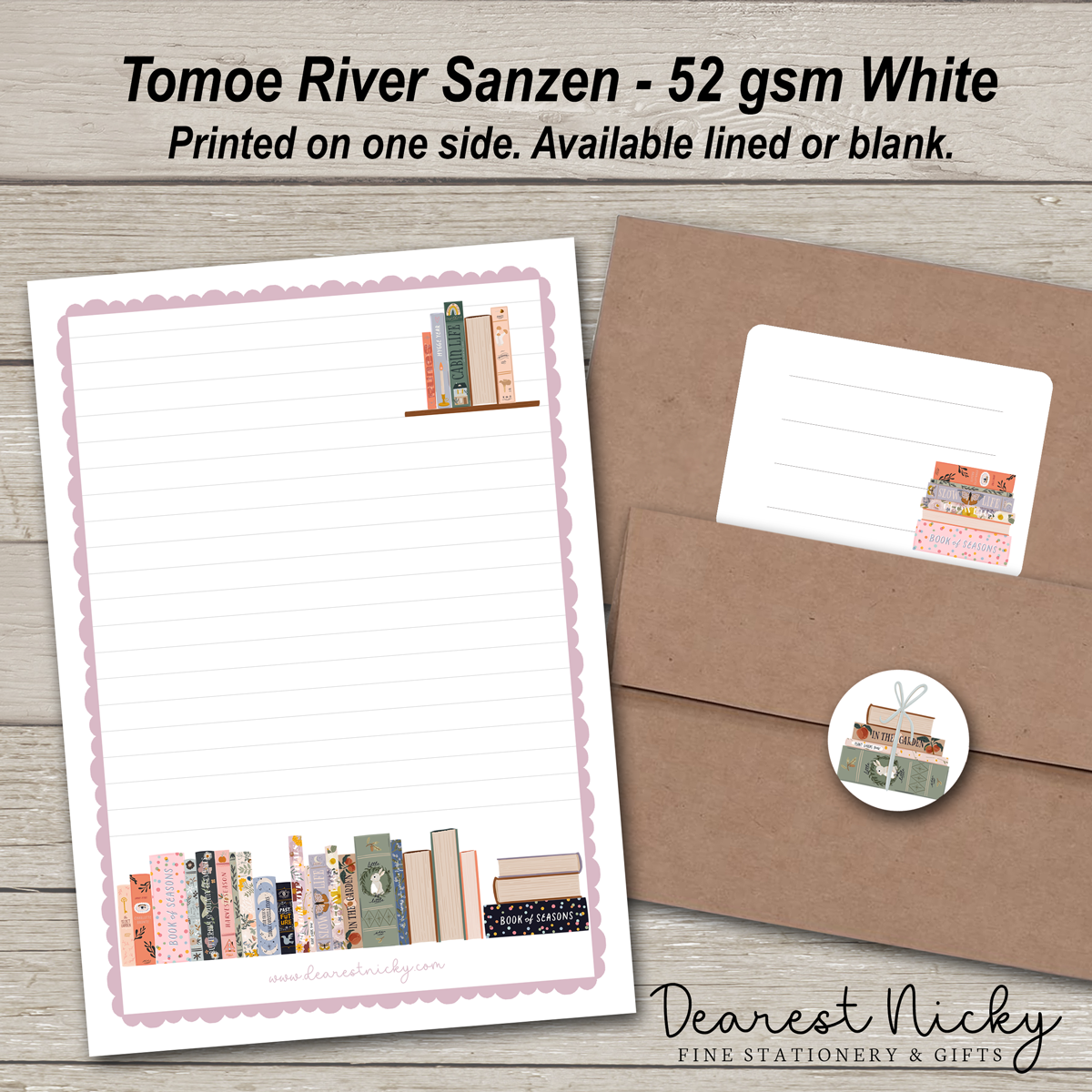 TBR Pile Letter Writing Set - 52 gsm Tomoe River Sanzen