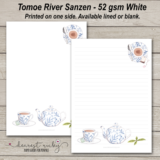 Papier à lettres thé - 52 g/m² Tomoe River Sanzen