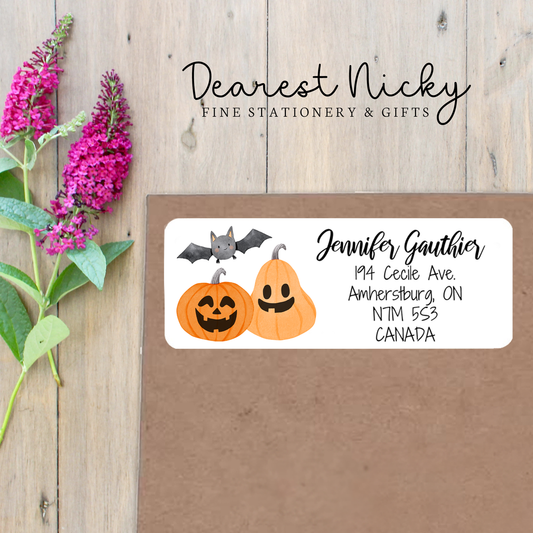 Trick Or Treat Custom Return Address Labels Set of 30