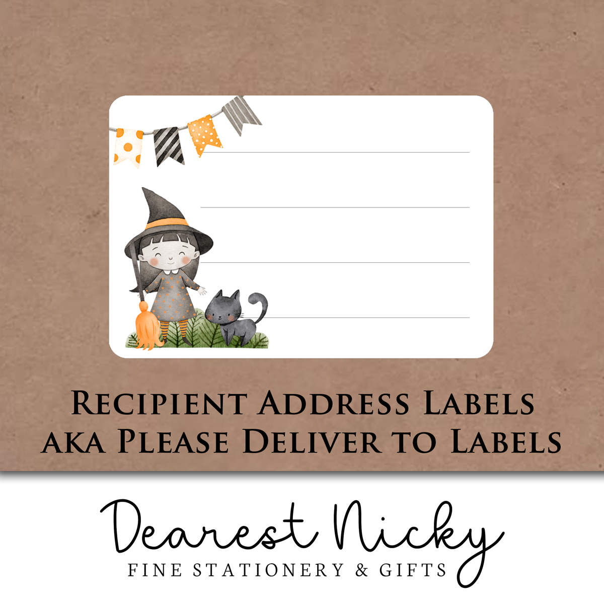 Trick or Treat Address Labels - Set of 16