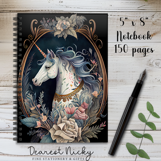 Unicorn 150 Page Wire Bound Notebook - Blank or Lined