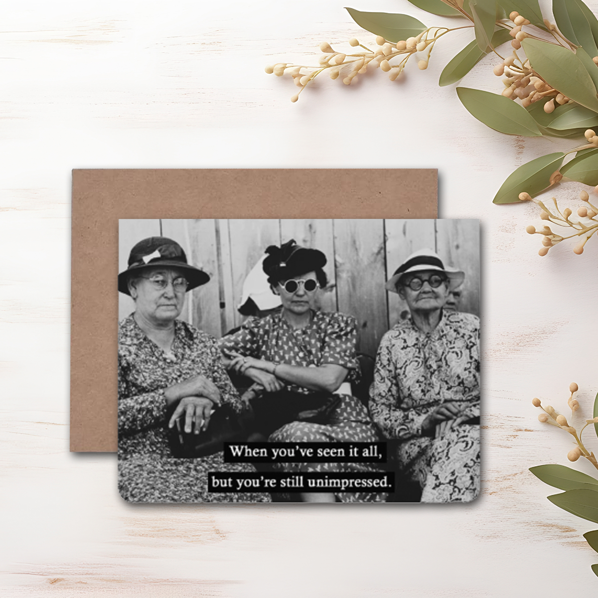 Unimpressed Notecard - Blank Inside