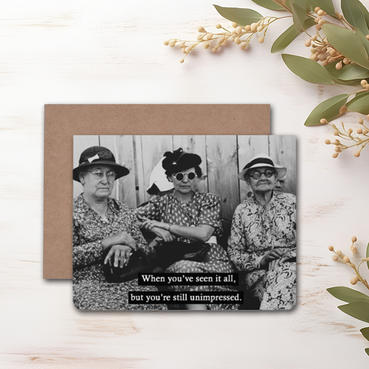 Unimpressed Notecard - Blank Inside