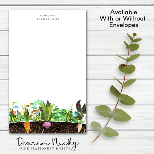 Vegetable Garden Personalized Notepad - 30 sheets