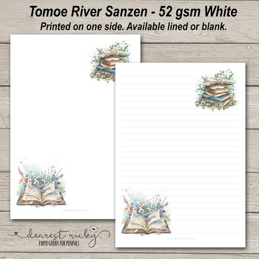 Papier à lettre Wildflower Books - 52 g/m² Tomoe River Sanzen
