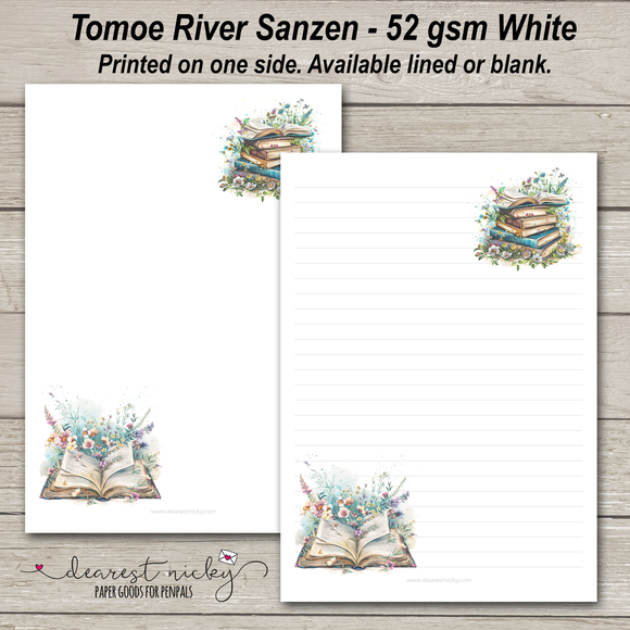 Wildflower Books Letter Writing Paper - 52 gsm Tomoe River Sanzen
