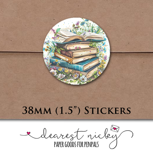 Wildflower Books Envelope Seals - Set of 30 Stickers