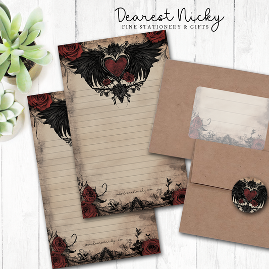 Winged Heart Letter Writing Set