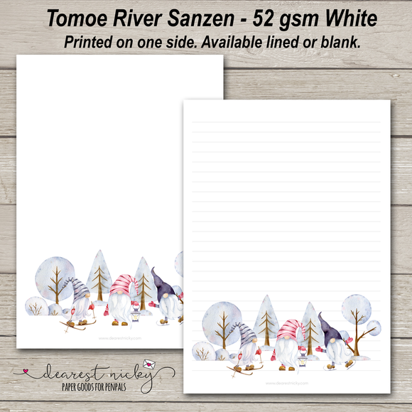 Winter Gnomes Letter Writing Paper - 52 gsm Tomoe River Sanzen